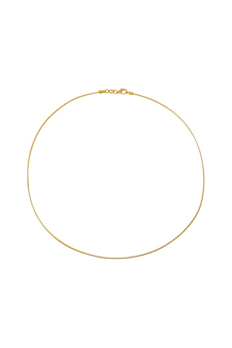 Round Omega Chain Necklace 14K, Main, color, 14K Gold - 14 Inch