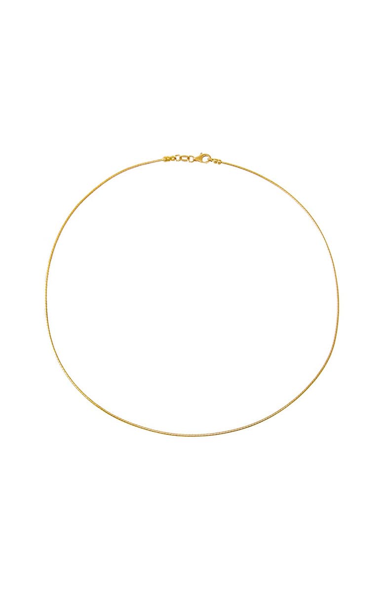 BY ADINA EDEN Round Omega Chain Necklace 14K, Main, color, 14K Gold - 16 Inch