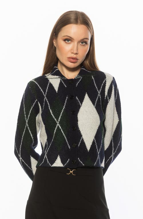 Alexia Admor Wayne Collared Knit Cardigan In Black