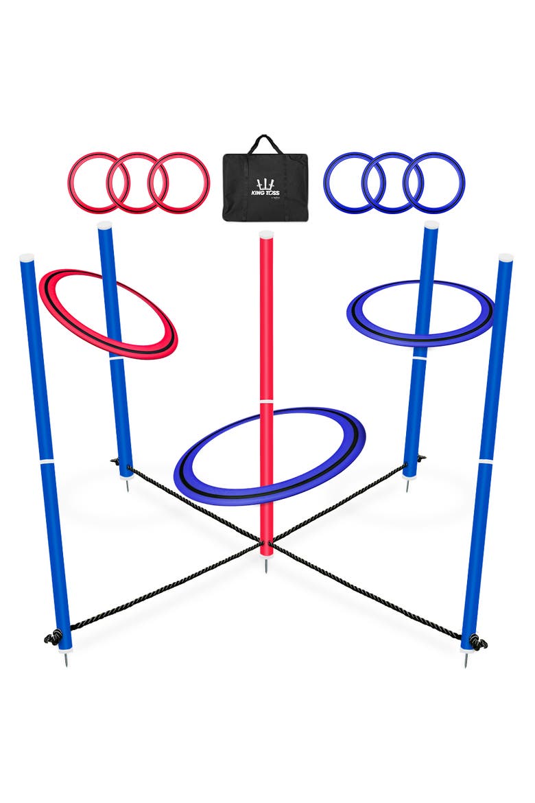 King Toss | Giant Ring Toss Game for Kids and Adults, Main, color, Blue, Red
