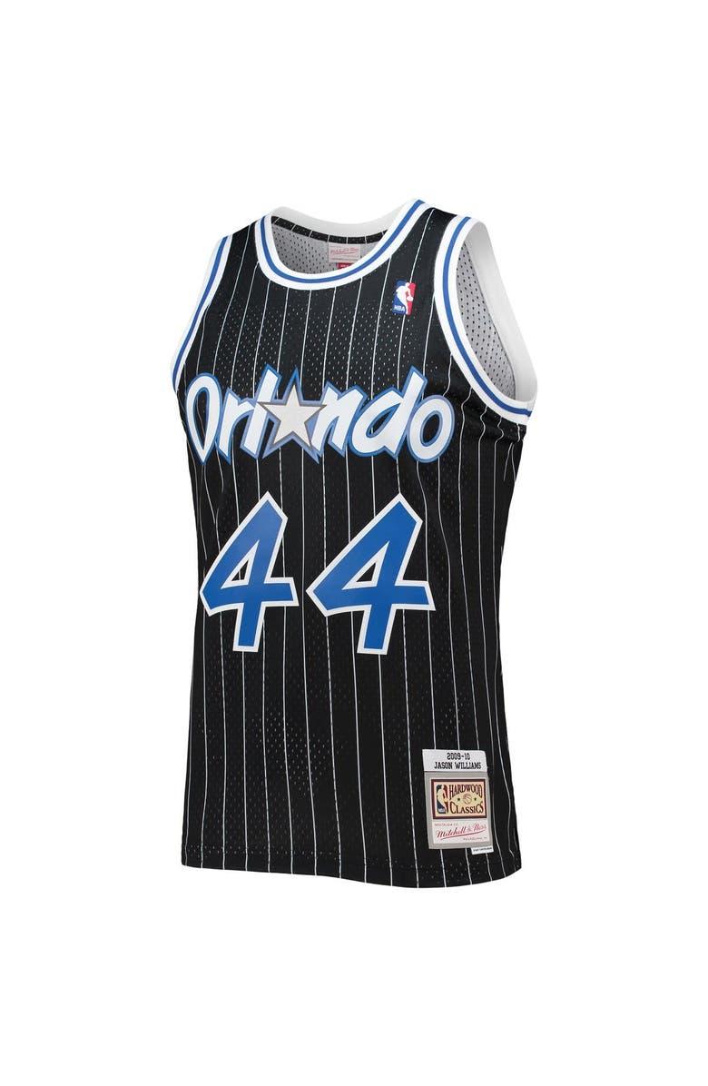 Mitchell & Ness Men's Mitchell & Ness Jason Williams Black Orlando Magic 2001/02 Hardwood Classics Swingman Jersey, Alternate, color, 