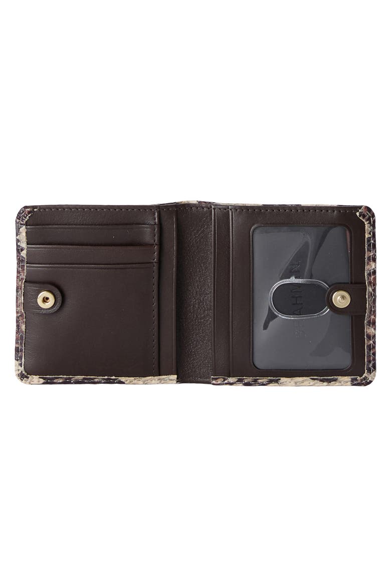 Jane Snakeskin Embossed Leather Bifold Wallet, Alternate, color, FELINE