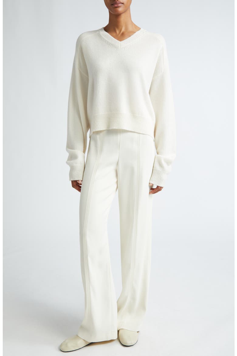 Anzor Cashmere V-Neck Sweater, Alternate, color, IVORY