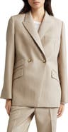 PARTOW Steph Double Breasted Wool Twill Blazer