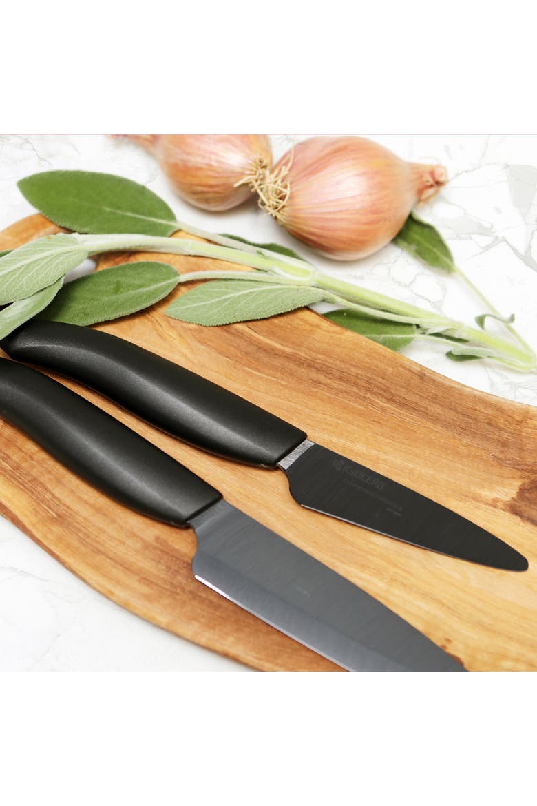 Advanced Ceramics 3 Piece Revolution Series Knife Set with Black Blades, Alternate, color, Black