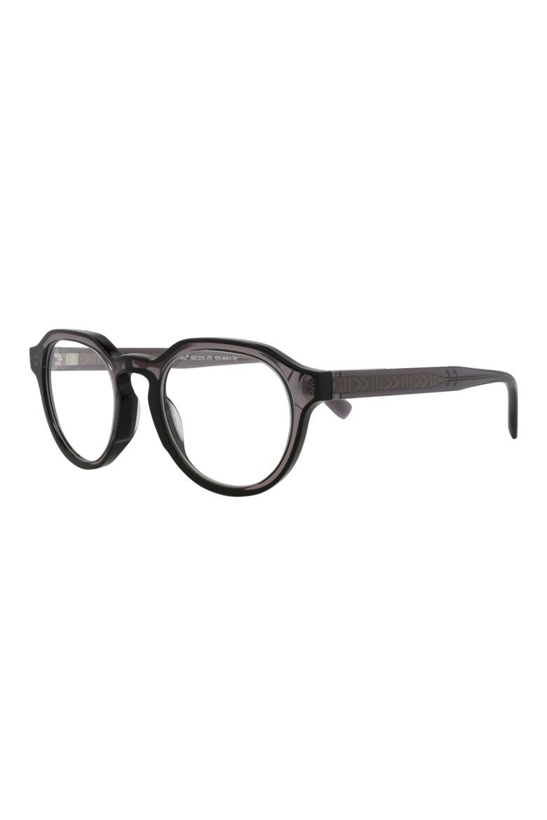 Core 49mm Round Optical Glasses, Alternate, color, GREY GREY TRANSPARENT