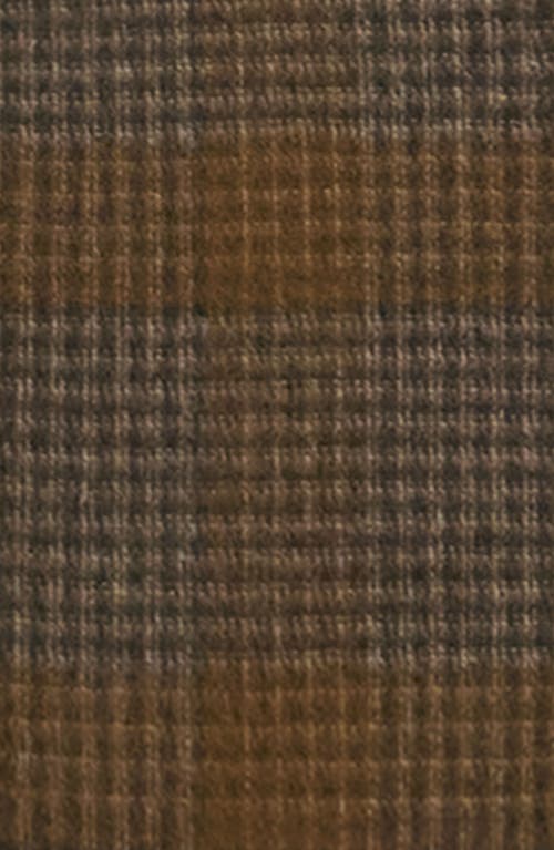Theory Plaid Belted Wool & Cashmere Coat In Brown