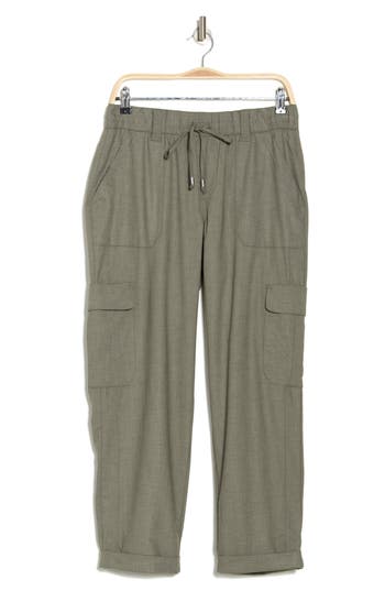 Democracy Ab Leisure High Waist Utility Straight Leg Pants In Fresh Thyme