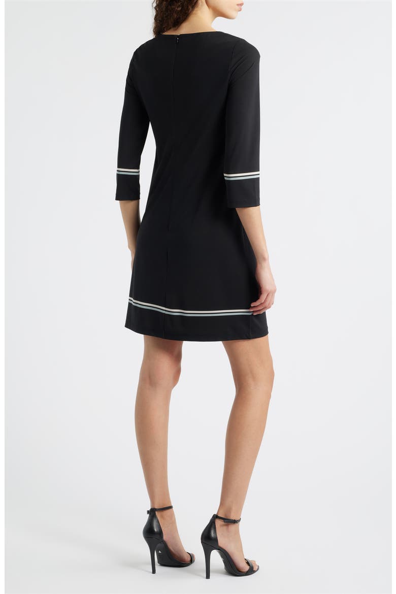 Floral Jersey Shift Dress, Alternate, color, ANNE BLACK MULTI