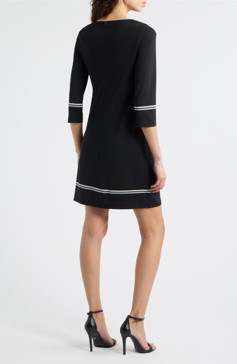 Anne Klein Floral Jersey Shift Dress, Alternate, color,