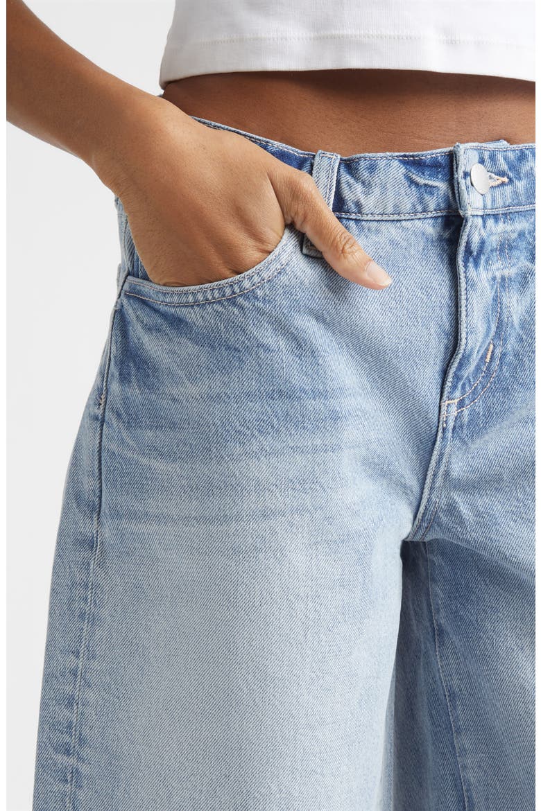 River Raw Hem Denim Bermuda Shorts, Alternate, color, ZANTANA