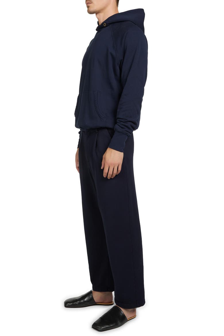 French Terry Classic Raglan Hoodie, Alternate, color, NAVY