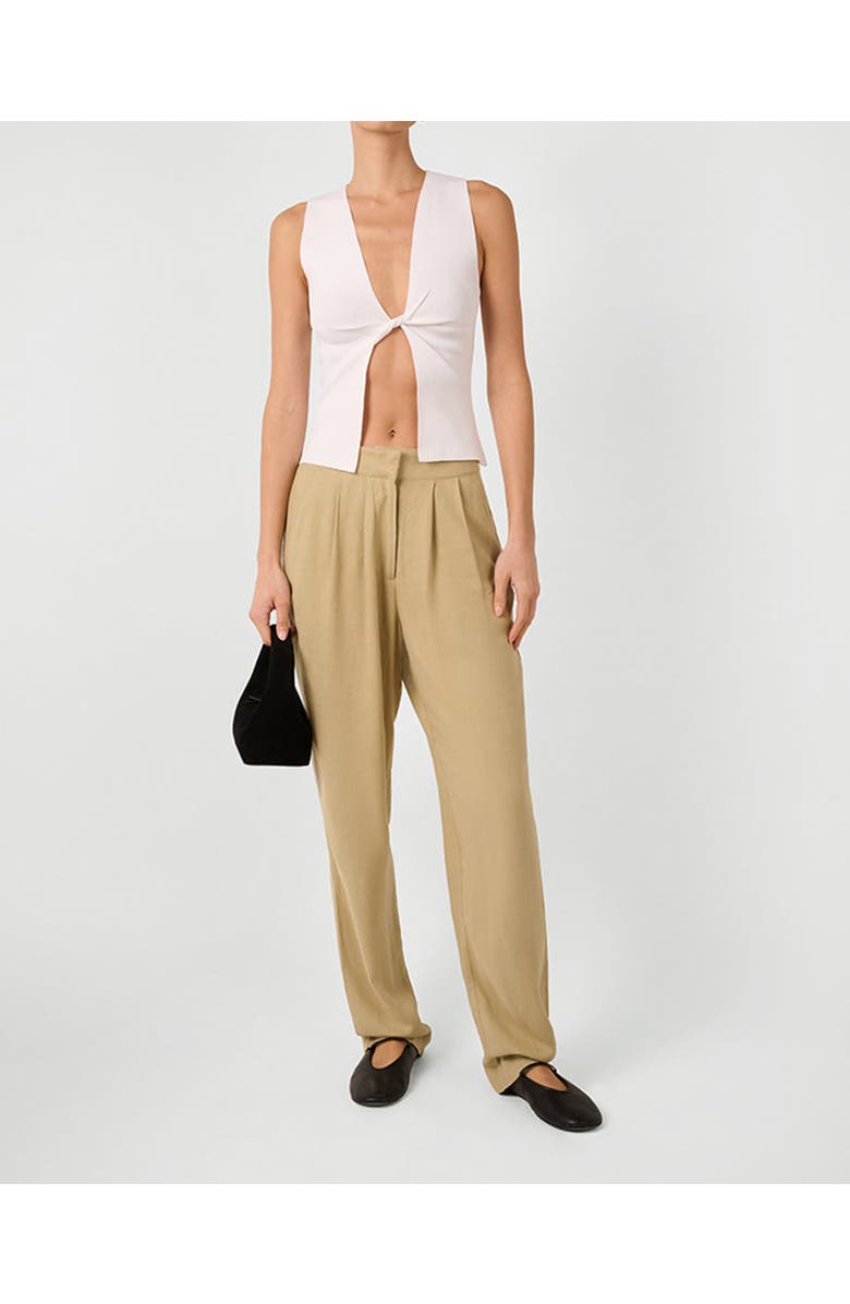 WeWoreWhat Twist Front Flyaway Tank, Alternate, color, White