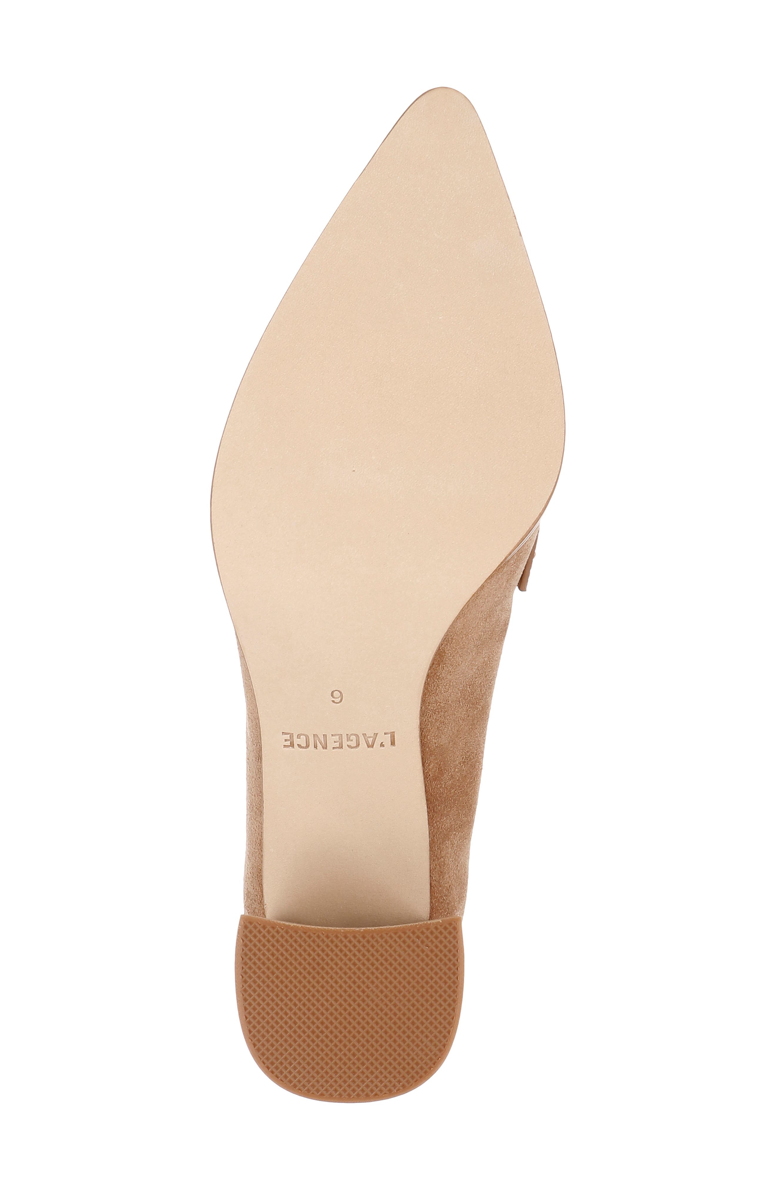 L'AGENCE Mallory Pointed Toe Pump, Alternate, color, Sand Suede