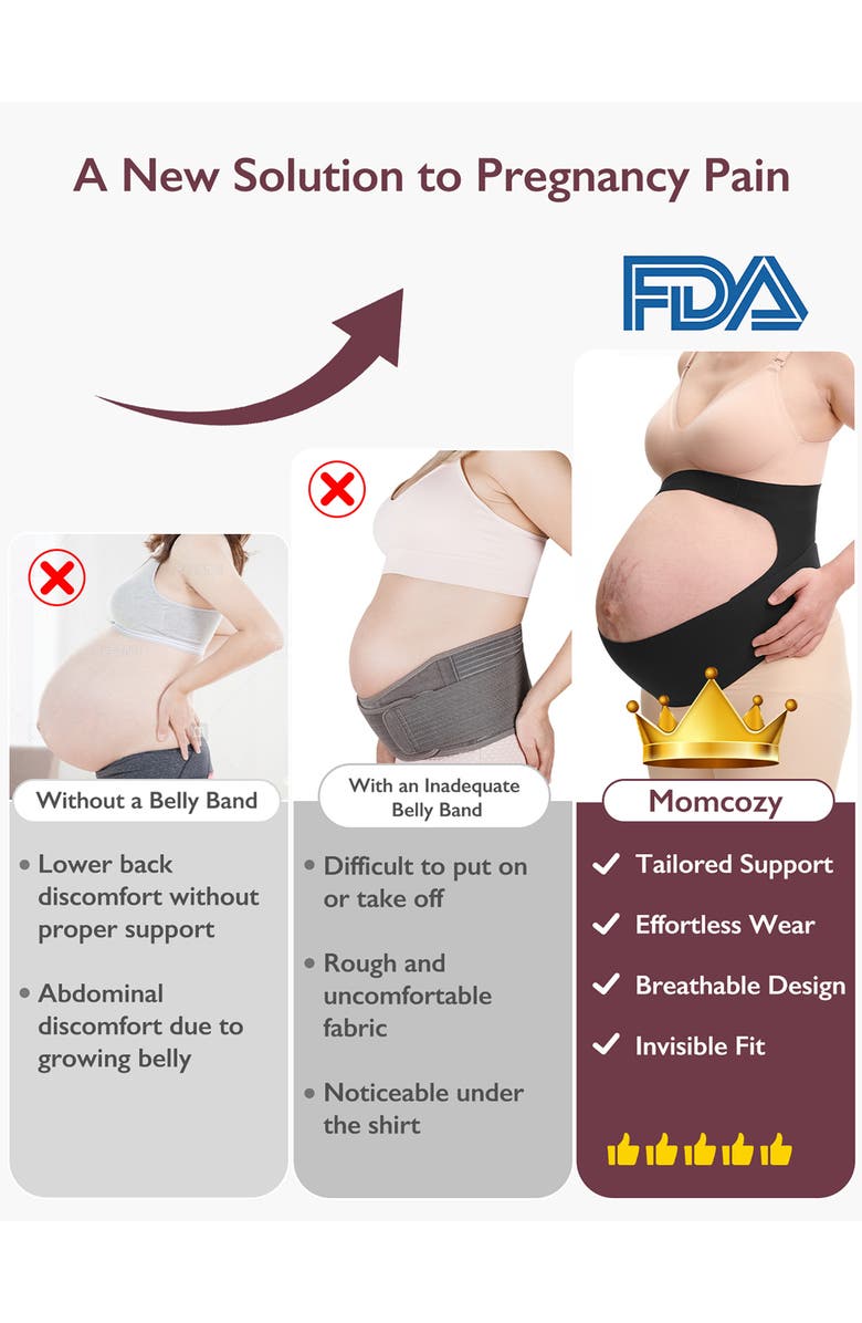 Momcozy Ergonest Maternity Belly Band, Alternate, color,