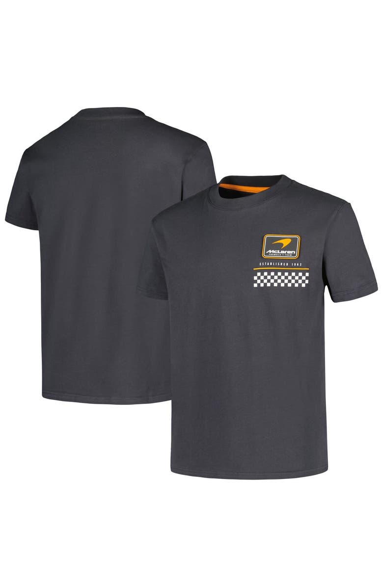 Outerstuff Youth Gray McLaren F1 Team Rubber Patch Solid T-Shirt, Main, color, 