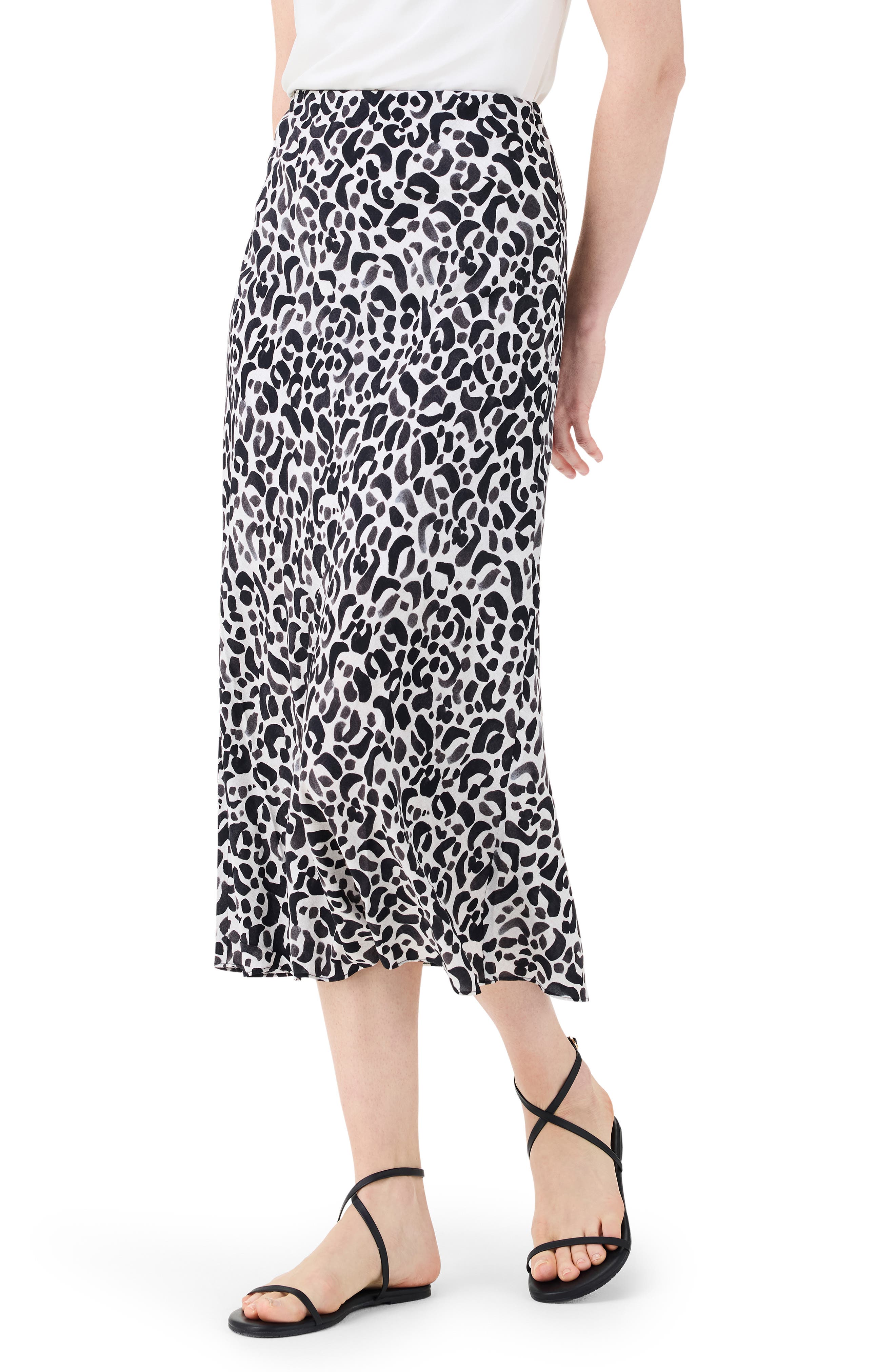 NIC+ZOE Onyx Animal Slip Skirt