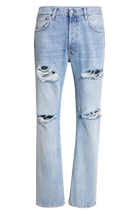 1996M Regular Fit Ripped Straight Leg Jeans