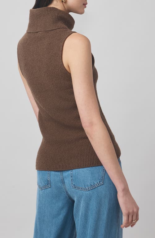 Splendid X @cellajaneblog Sleeveless Turtleneck Sweater In Brown