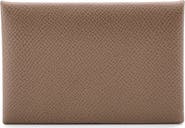 Pre-Owned Hermes Calvi Duo Card Holder Epsom