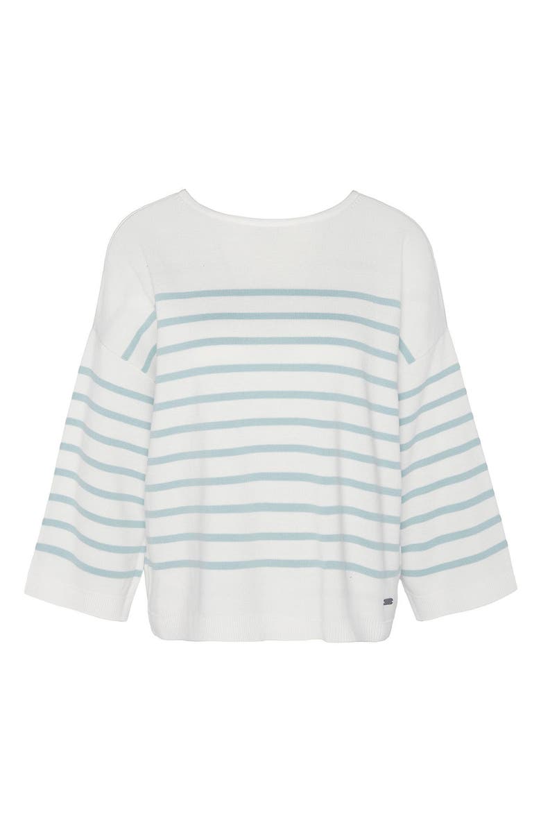 Barbour Kayleigh Stripe Tie Back Sweater, Alternate, color, Cloud/Blue Haze