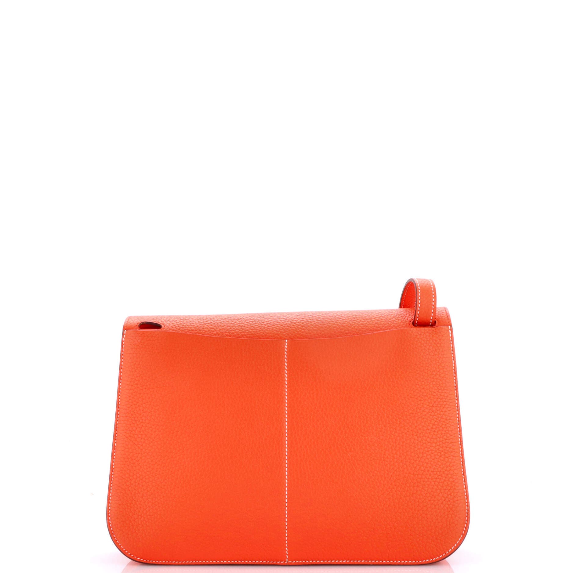 Pre-Owned Hermes Halzan Bag Clemence 31, Alternate, color, Orange Poppy