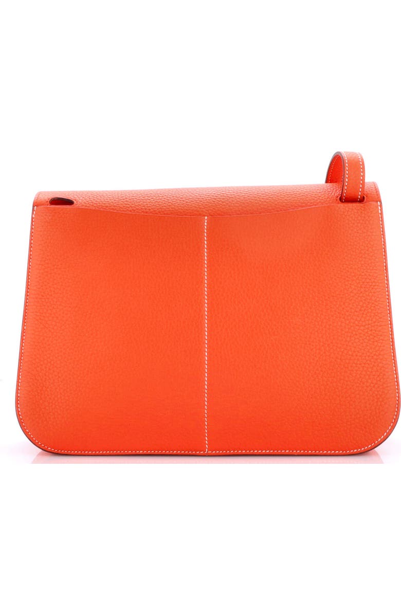 Pre-Owned Hermes Halzan Bag Clemence 31, Alternate, color, Orange Poppy