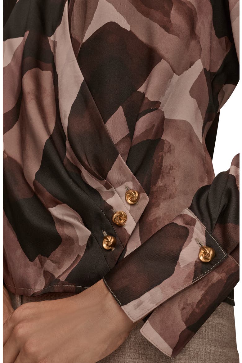 Floral Satin Surplice Top, Alternate, color, NOLITA MUL