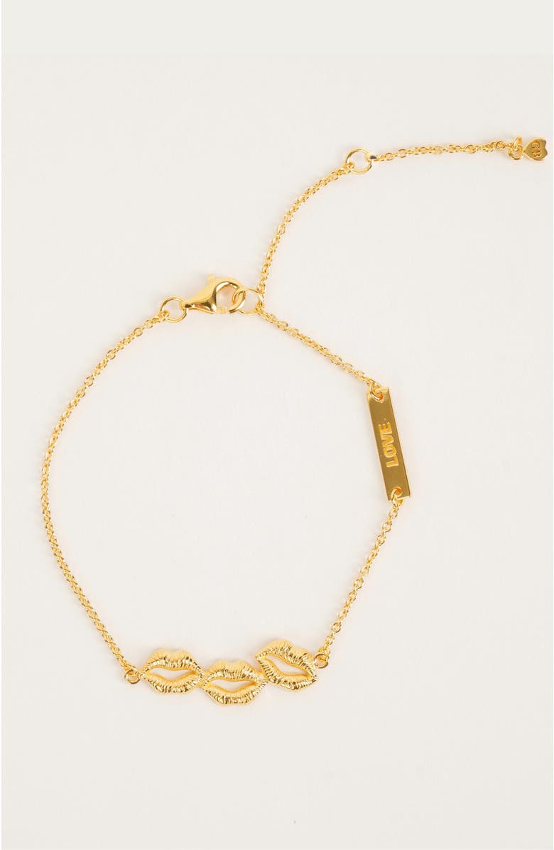 Gwen Beloti Lip Love Charm Bracelet, Alternate, color,