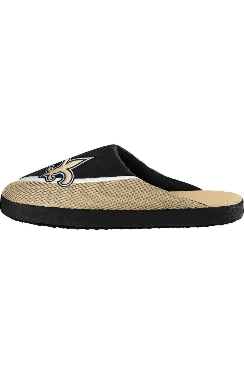 FOCO Men's FOCO New Orleans Saints Big Logo Color Edge Slippers, Alternate, color,