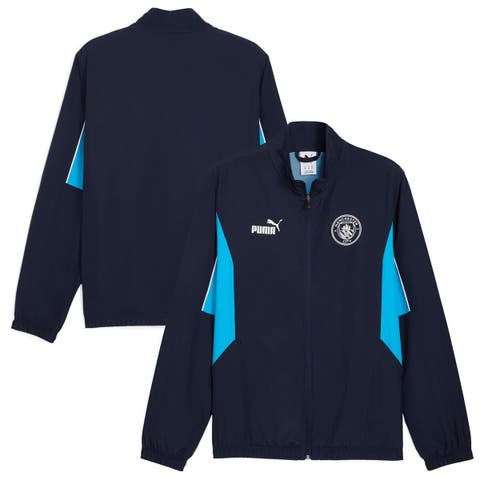 Men's Puma Navy Manchester City ftblARCHIVE Full-Zip Jacket