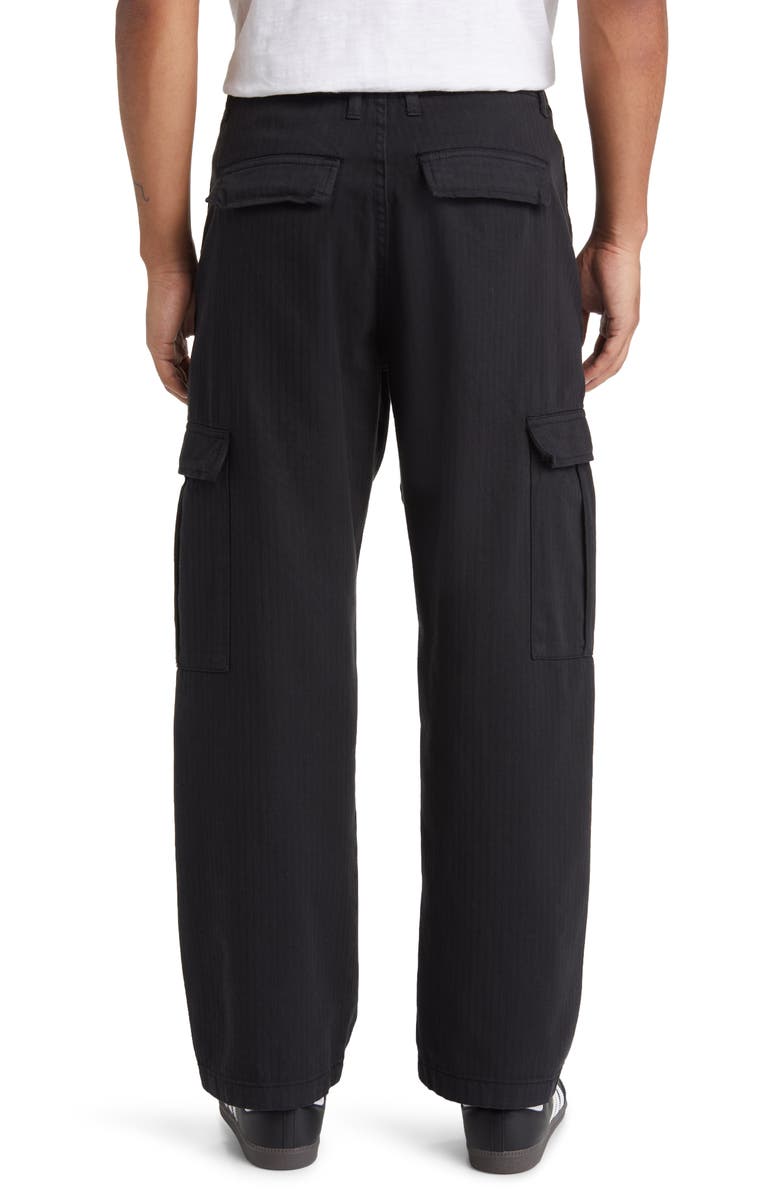 Wax London Santo Herringbone Organic Cotton Cargo Pants, Alternate, color,