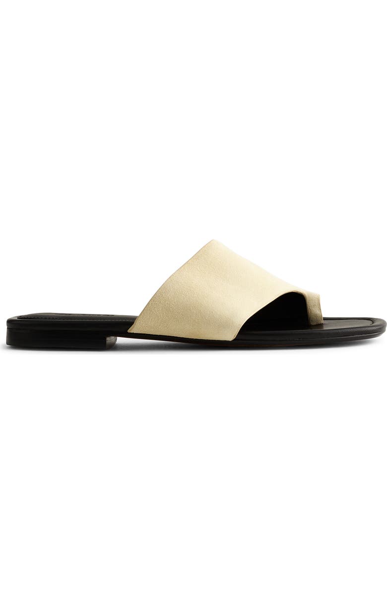 Madewell The Maycie Toe Loop Slide Sandal, Main, color, Flax