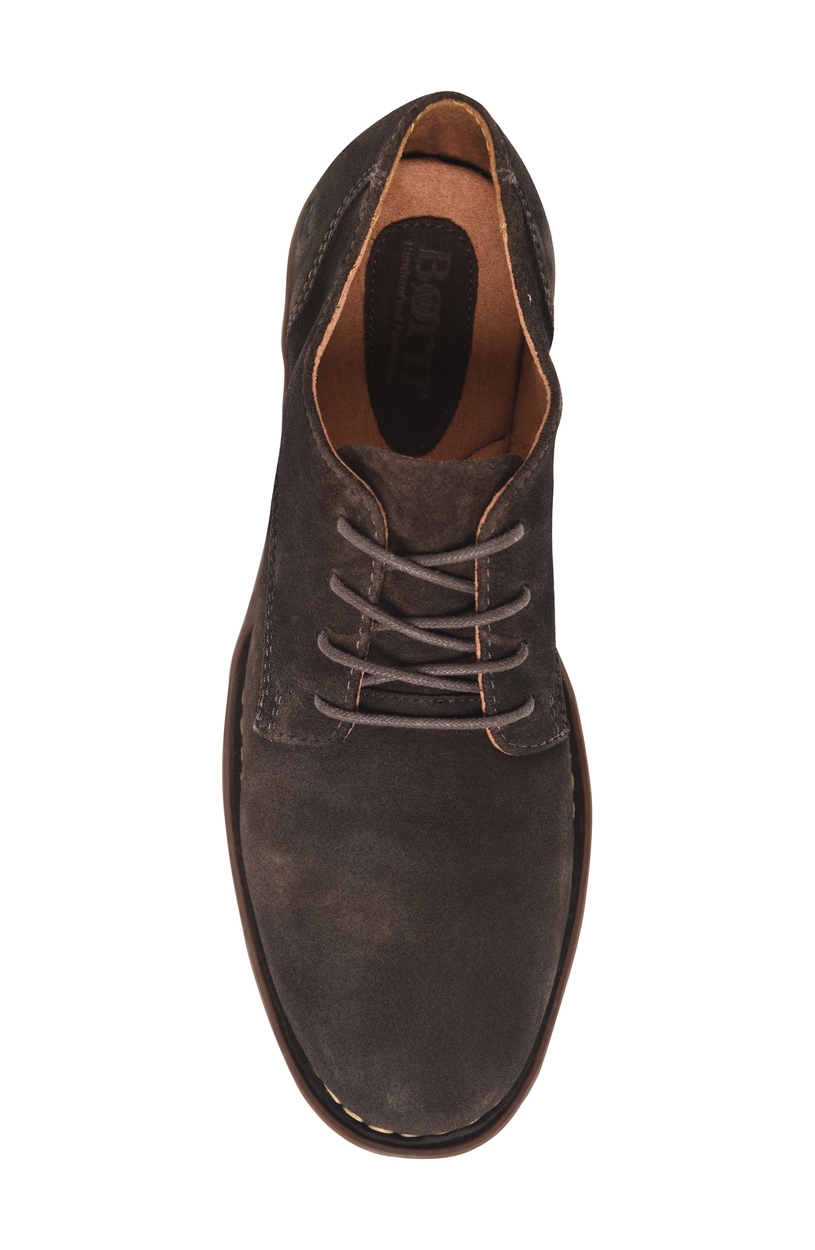 Børn Ryker Plain Toe Derby, Alternate, color, Chocolate Suede