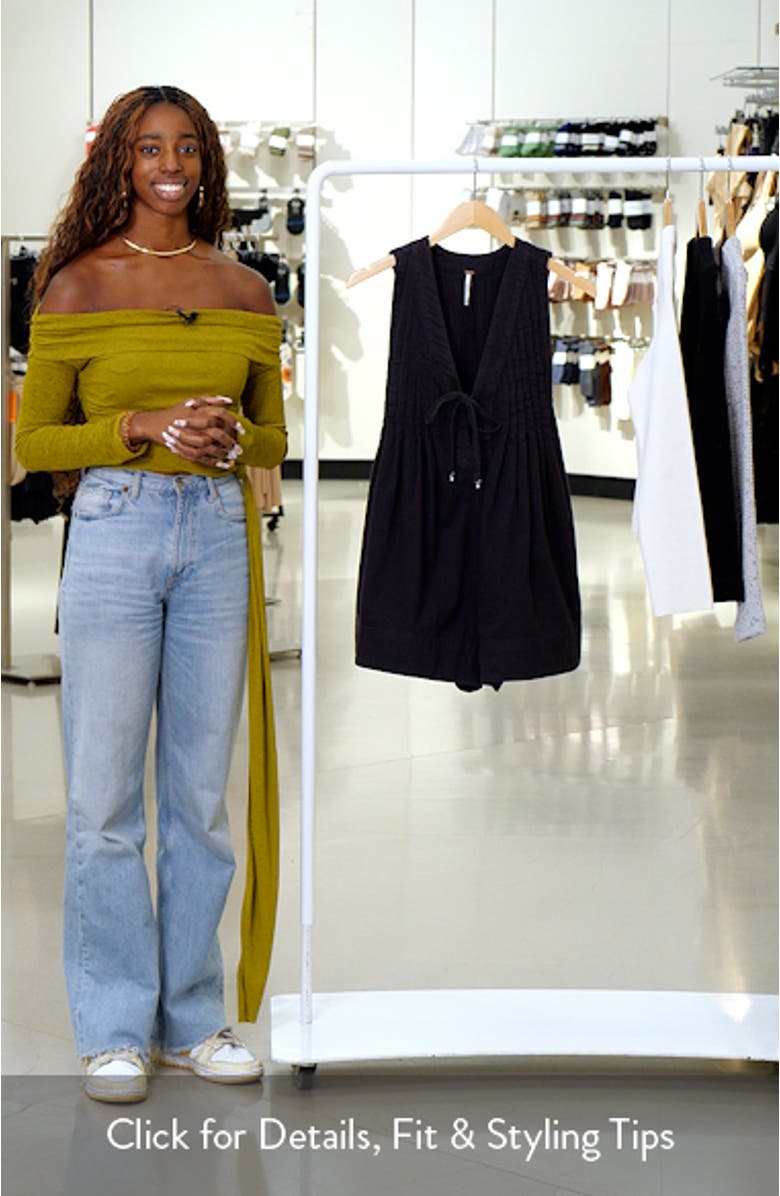 Webster Denim Romper, sales video thumbnail