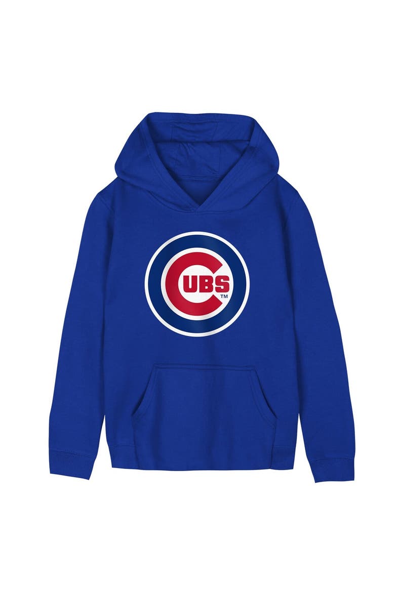 Preschool Outerstuff  Royal Chicago Cubs Primary Logo Fleece Hoodie, Main, color, Royal