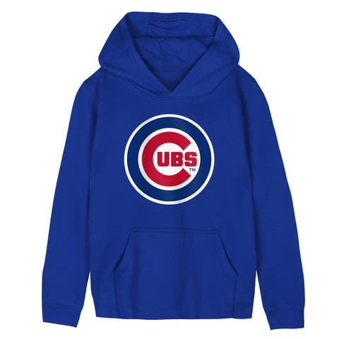 Preschool Outerstuff  Royal Chicago Cubs Primary Logo Fleece Hoodie