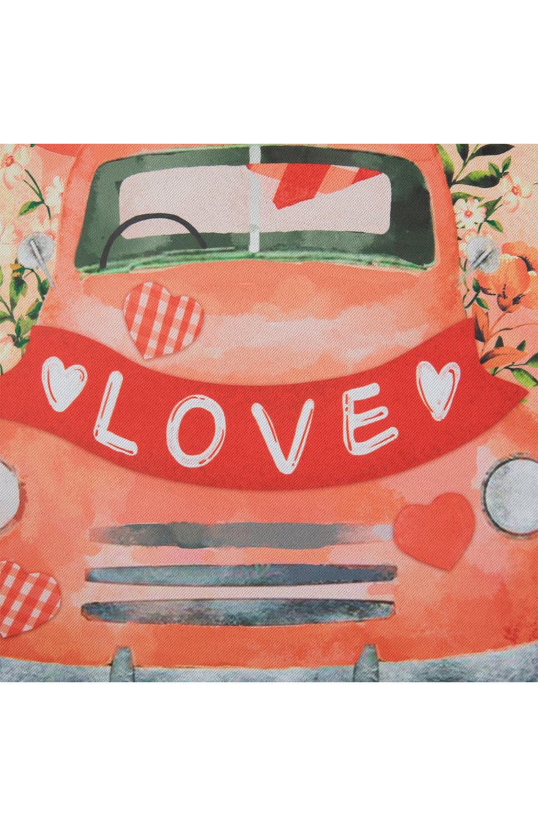 Northlight Love Banner and Vintage Car Garden Flag 12.5" x 18", Alternate, color, Red