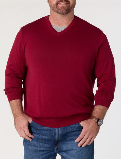 Big & Tall V-neck Pullover