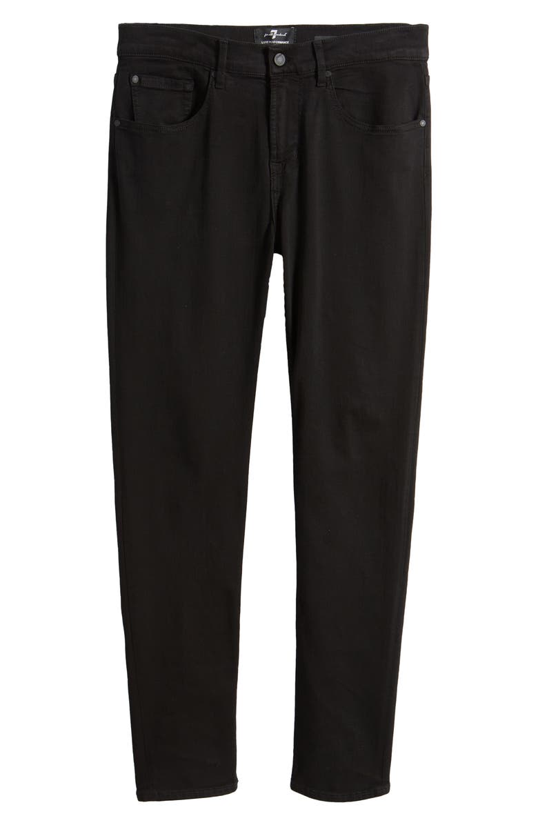 7 For All Mankind Luxe Performance Plus Slimmy Taper Jeans, Alternate, color, Black