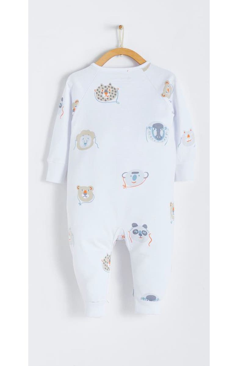 Babycottons Wild Zip Footless Pajama for Infant, Alternate, color, Full Print
