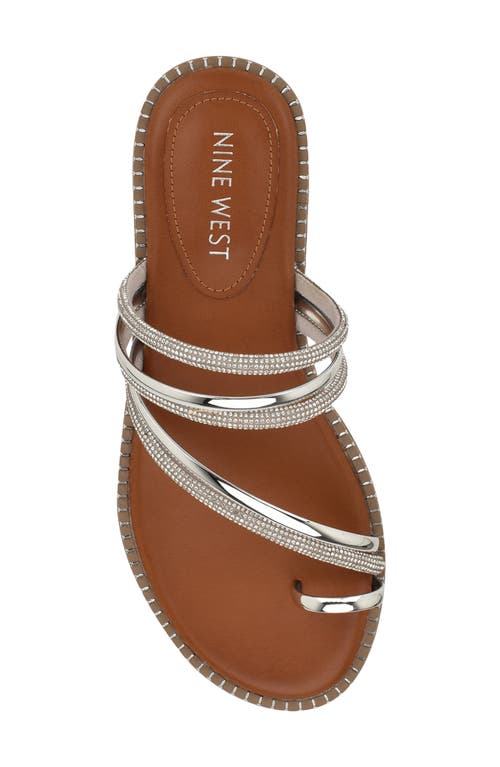 Nine West Dashin Sandal In Silver