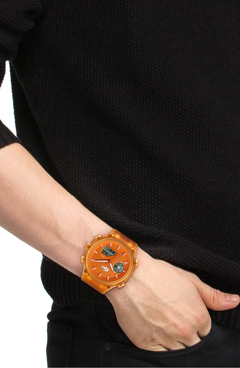 Lacoste LC33 Silicone Strap Watch, 44mm, Alternate, color, 