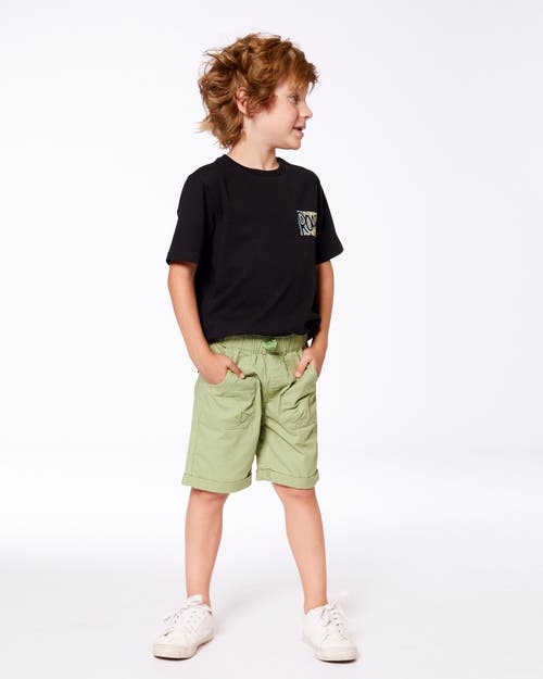 Deux Par Deux Boys' Stretch Twill Short - Big Kid In Green