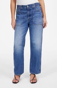 Madewell The Darted Utility Barrel Leg Jeans