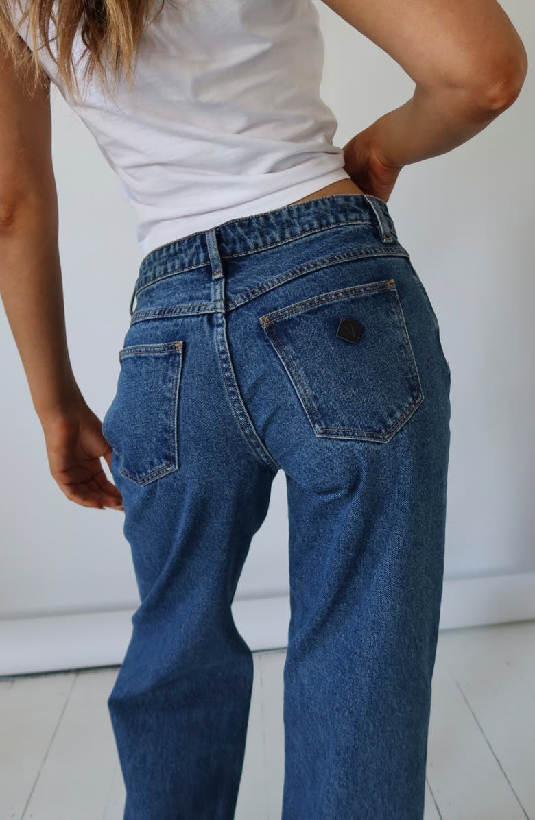 ABRAND '95 Baggy Bella Mid Rise Relaxed Fit Jeans, Alternate, color, Mid Blue