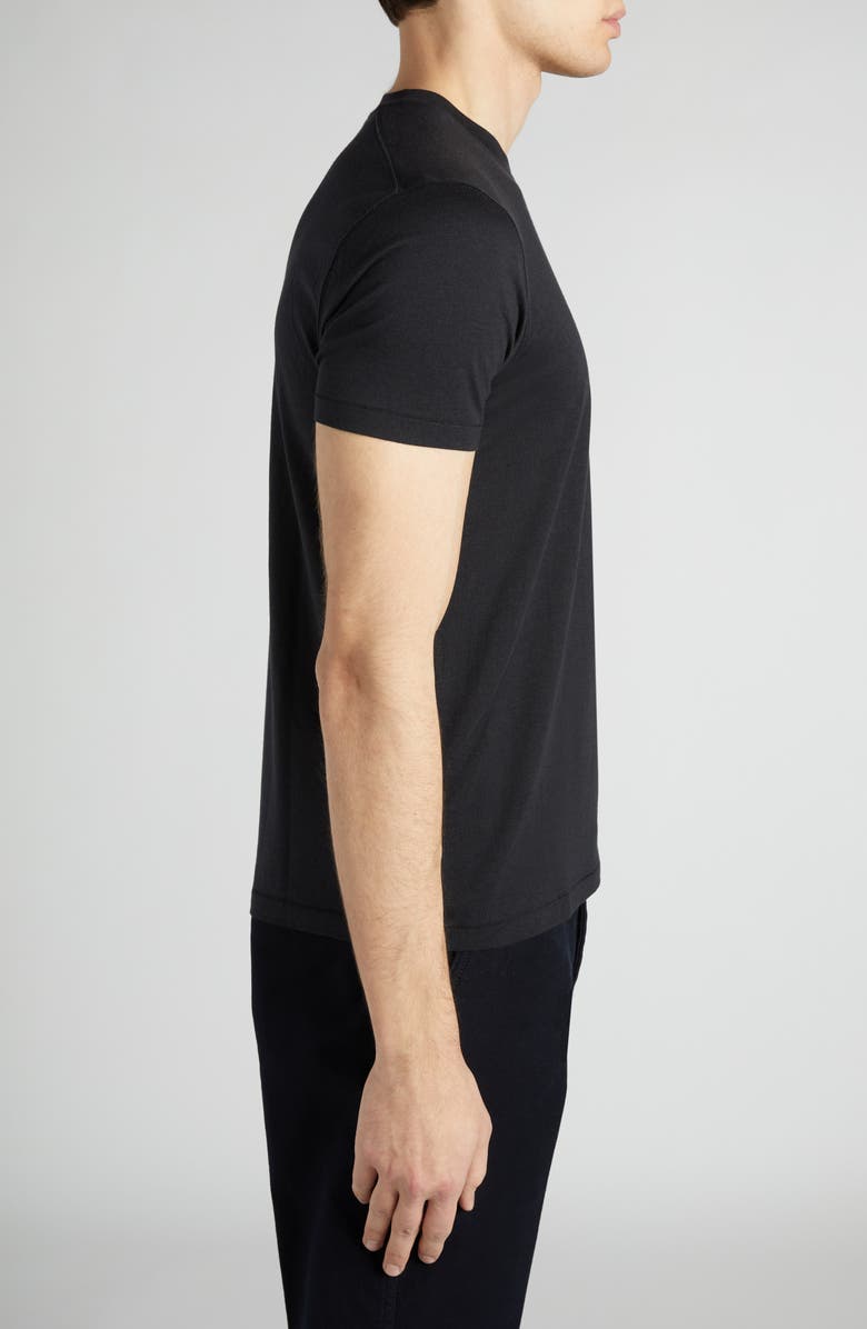 TOM FORD Short Sleeve Crewneck T-Shirt, Alternate, color, Black