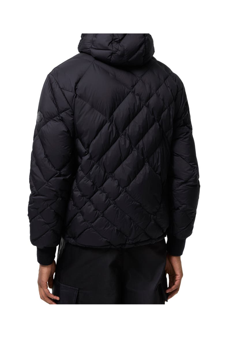 Check-stitch Nylon Doversgreen Puffer Jacket, Alternate, color, Navy
