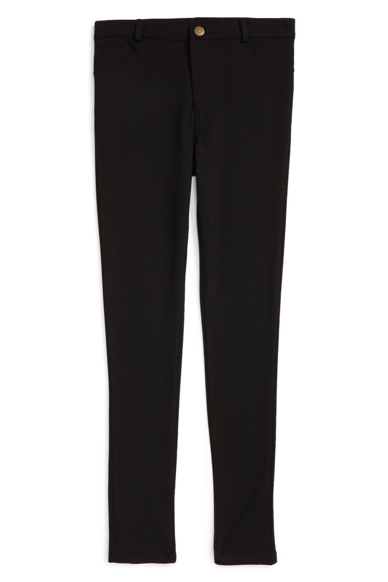 Ponte Jeggings, Main, color, BLACK