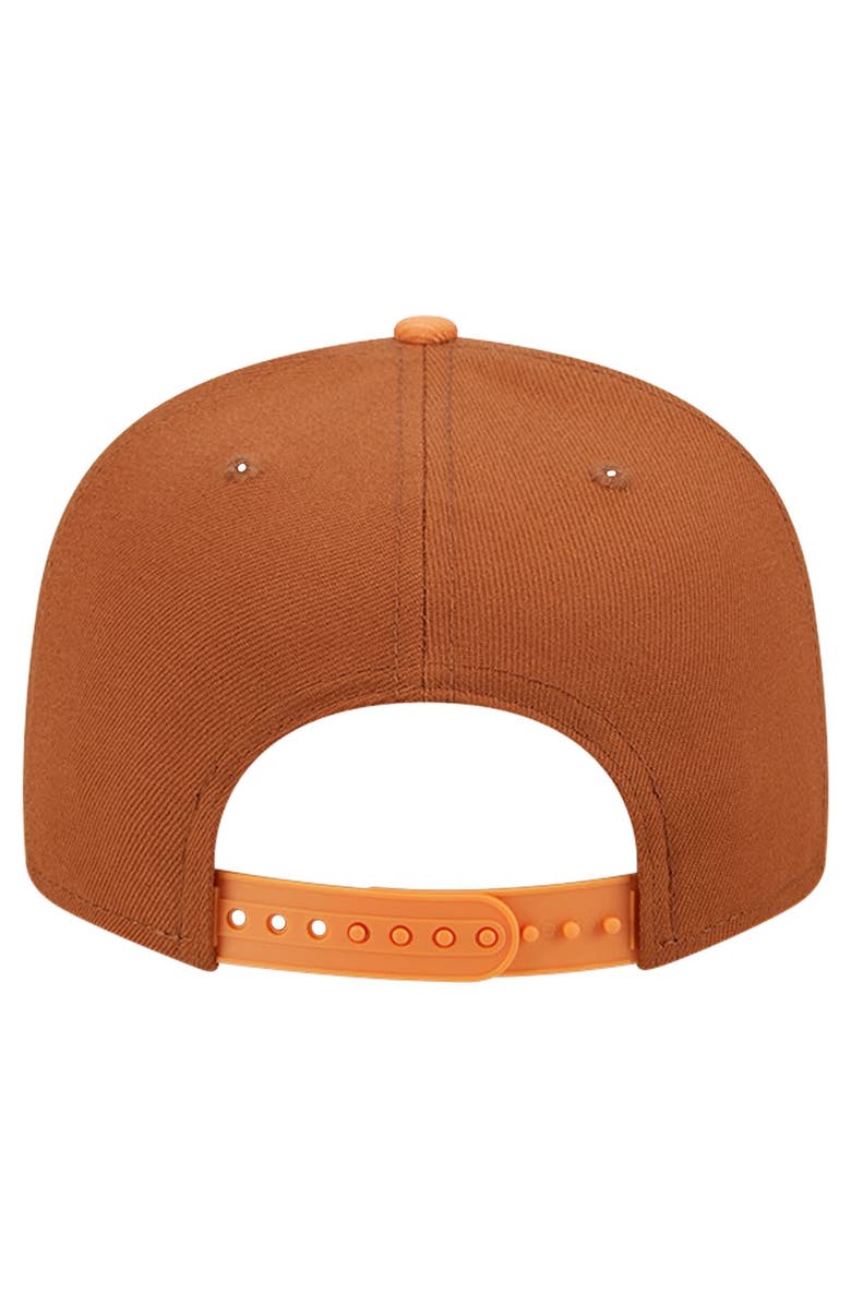 New Era Men's New Era Brown/Orange Los Angeles Lakers 2-Tone Color Pack 9FIFTY Snapback Hat, Alternate, color, 